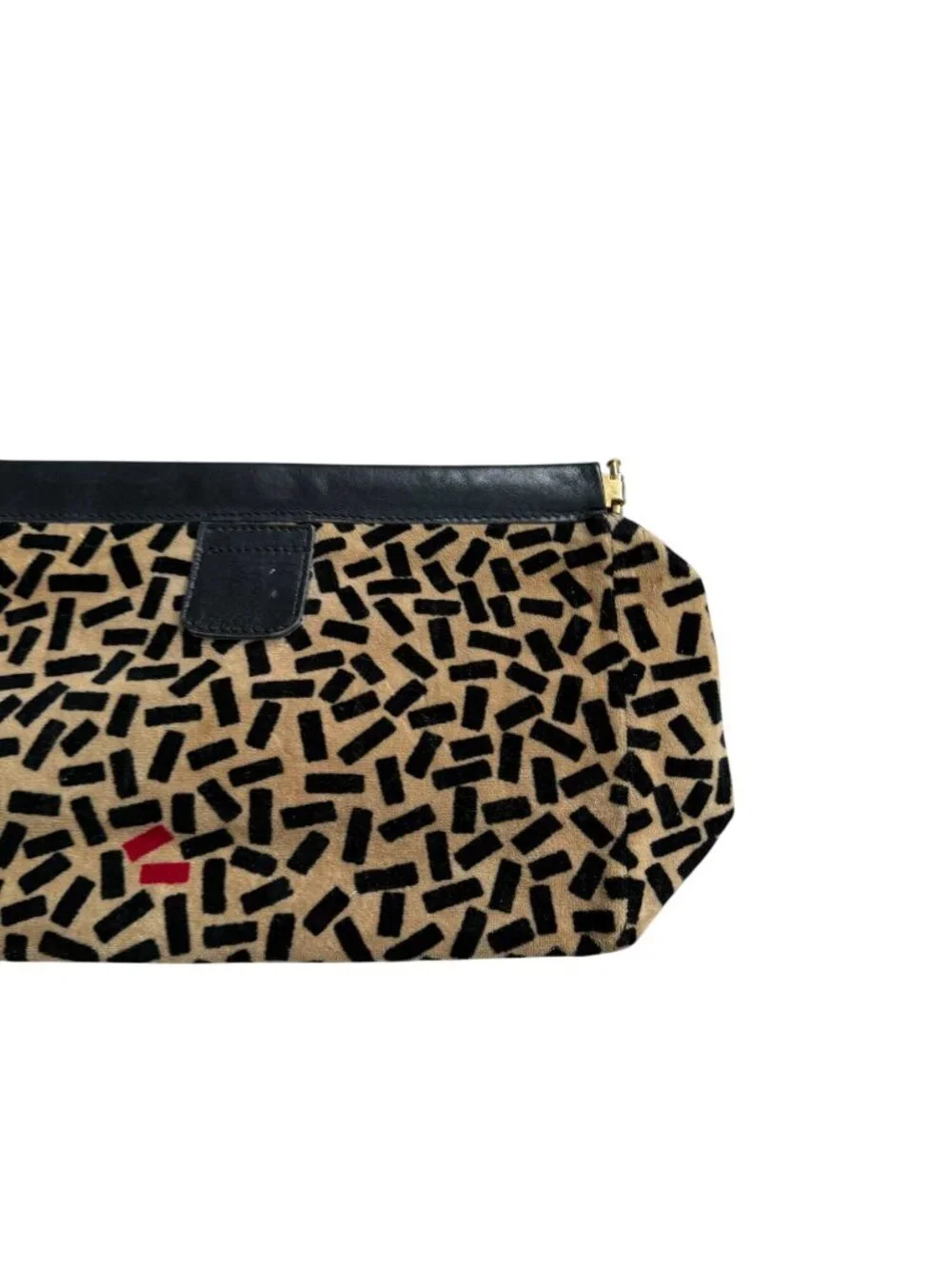 SONIA RYKIEL Paris Vintage Patterned Clutch Handbag